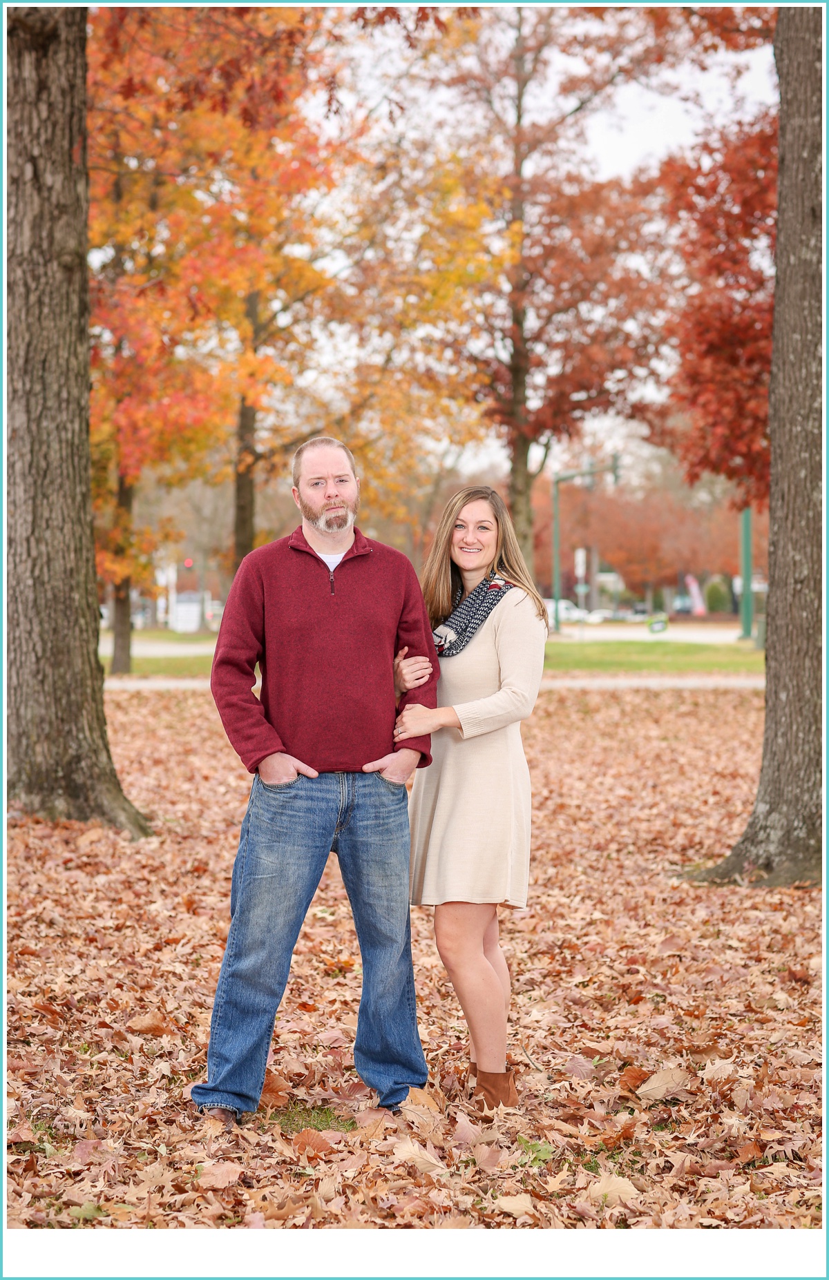 Newport News fall engagement session