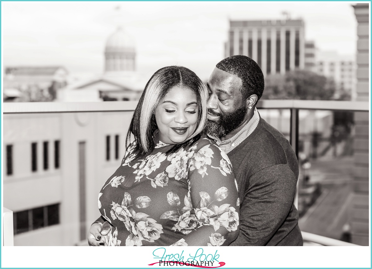 romantic engagement session