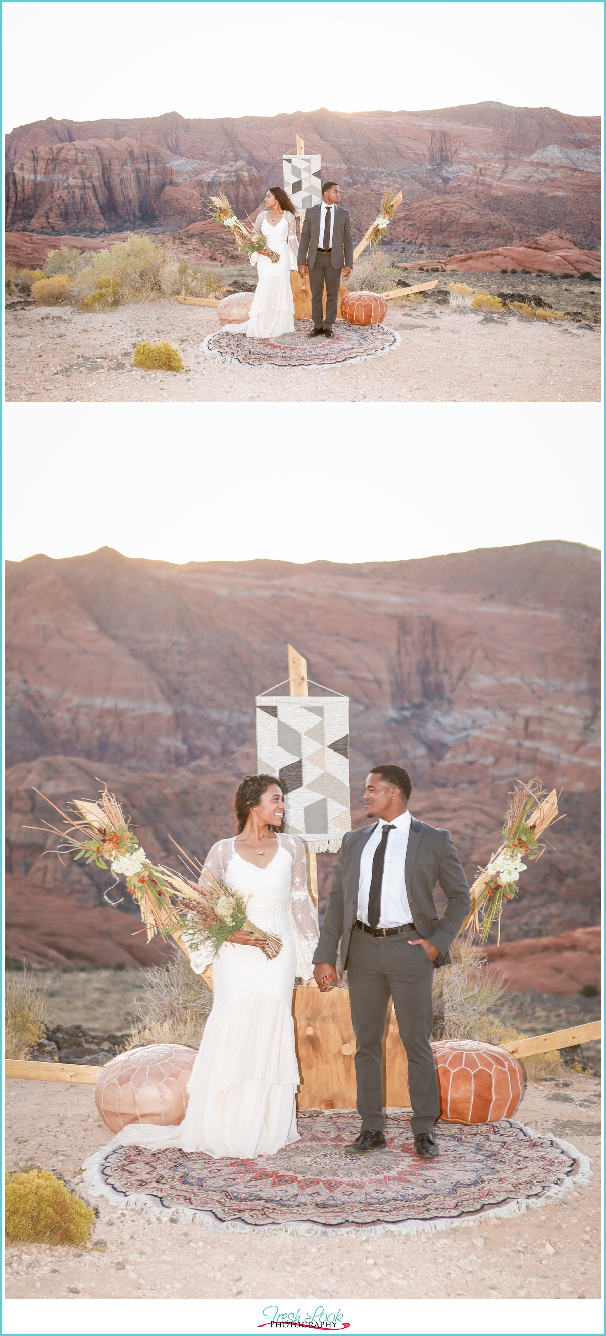 bohemian Utah mountain bride