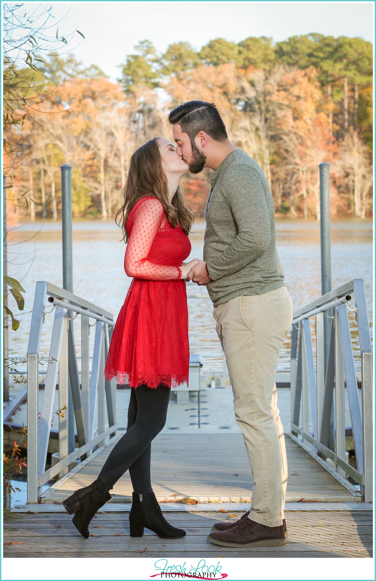 romantic Virginia Beach engagement shoot