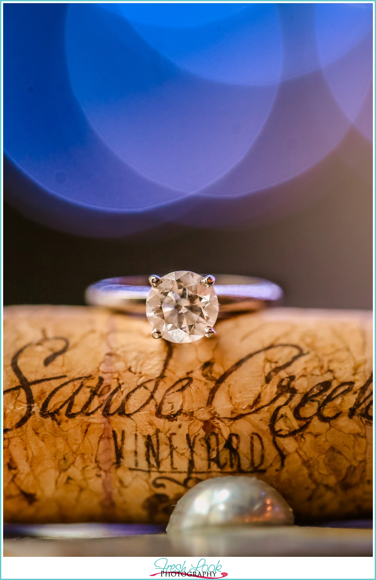 round cut engagement ring Saude Creek Vineyard