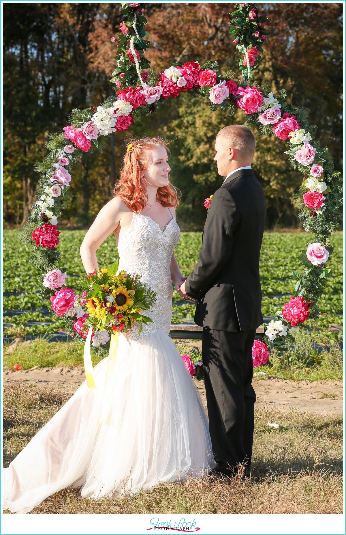 outdoor farm wedding