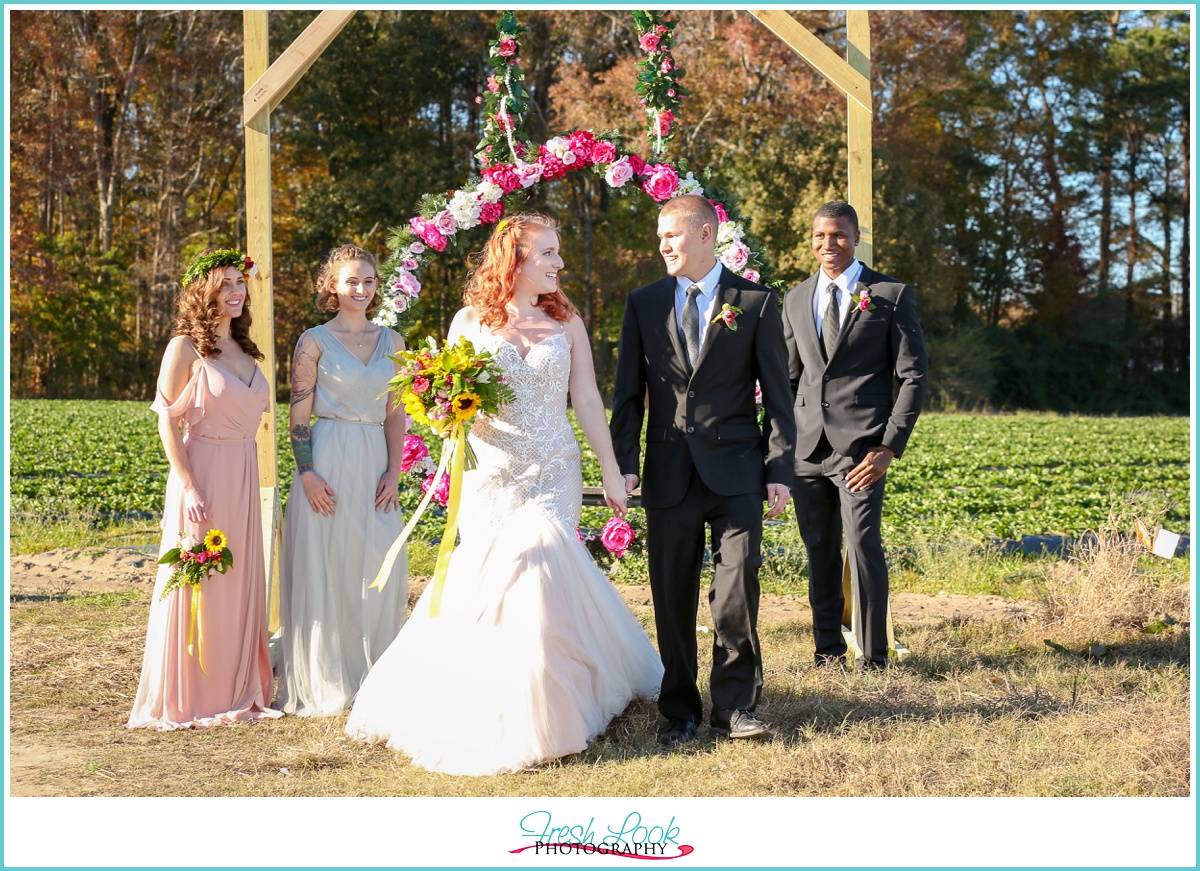 new Mr and Mrs wedding ceremony