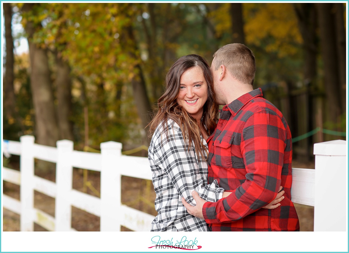 farm engagement photo shoot