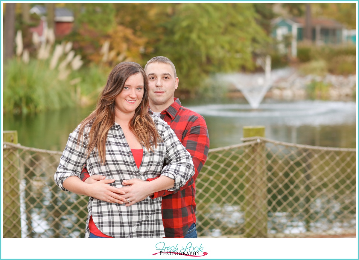 engagement photos by the water