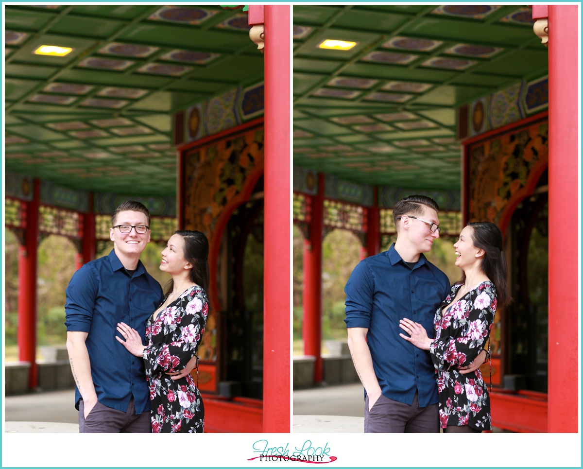 romantic engagement session photos