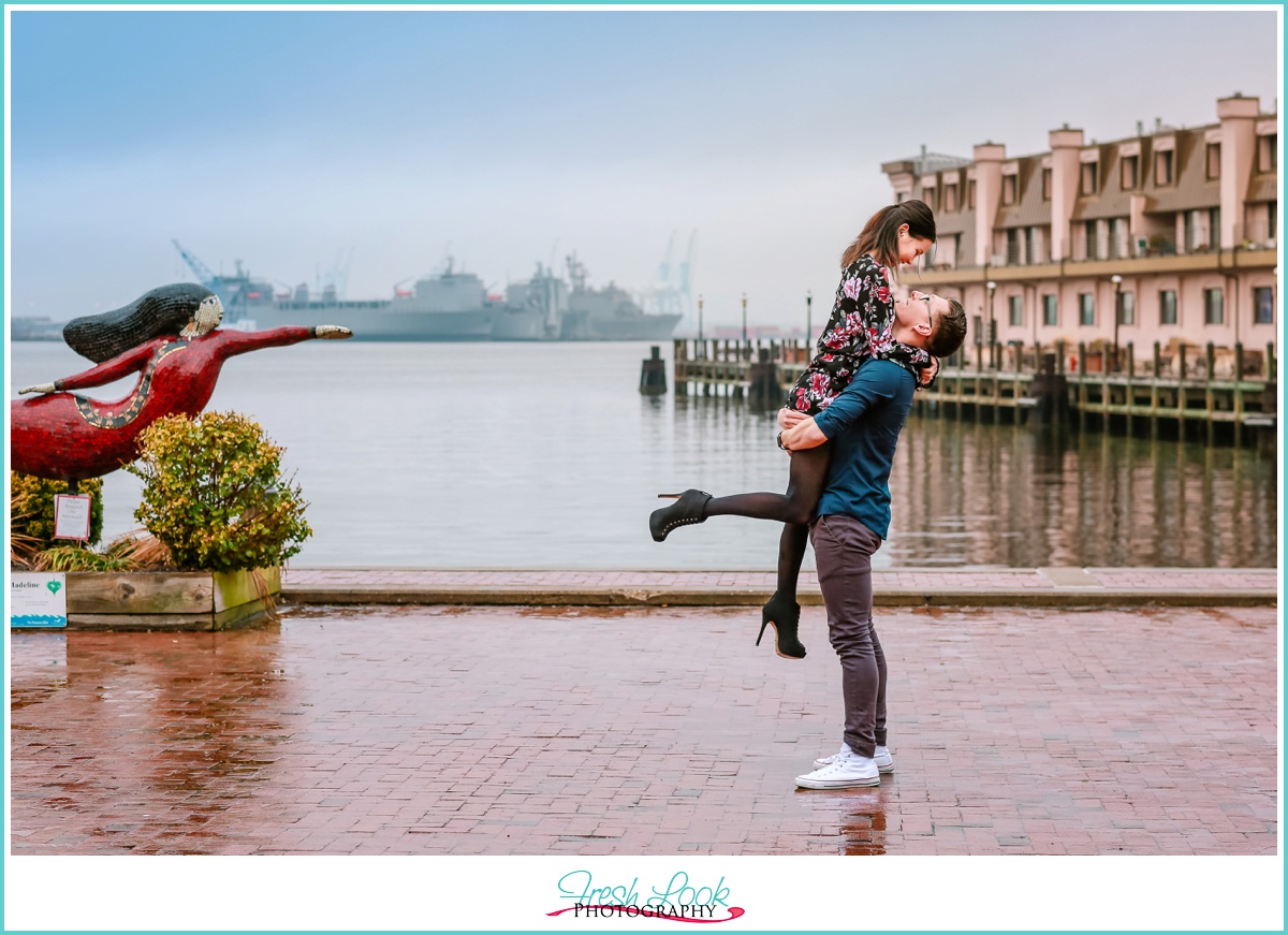 Norfolk Mermaid engagement shoot