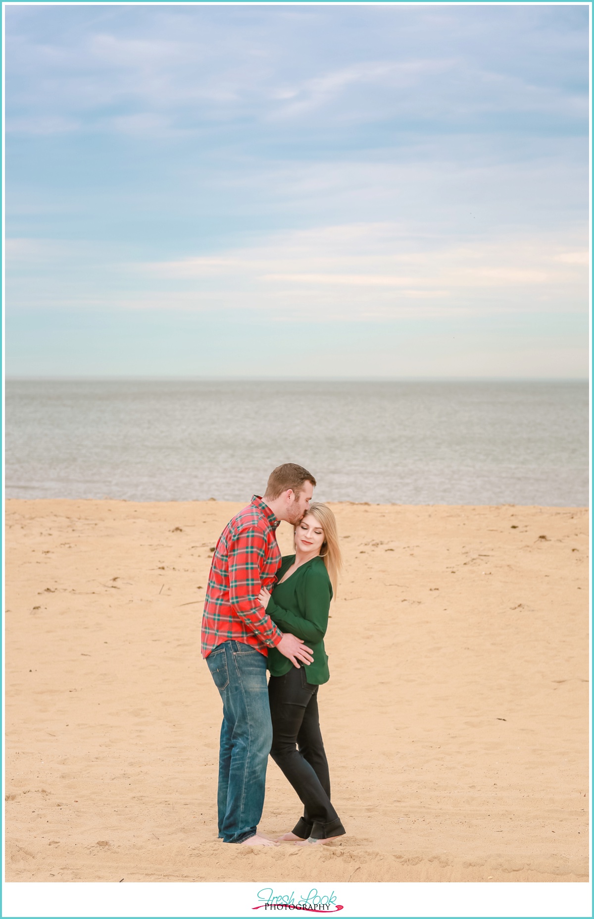 Norfolk beach engagement photos