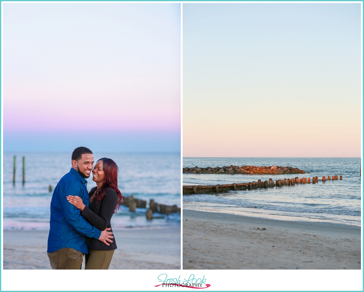 couple in love on the beach