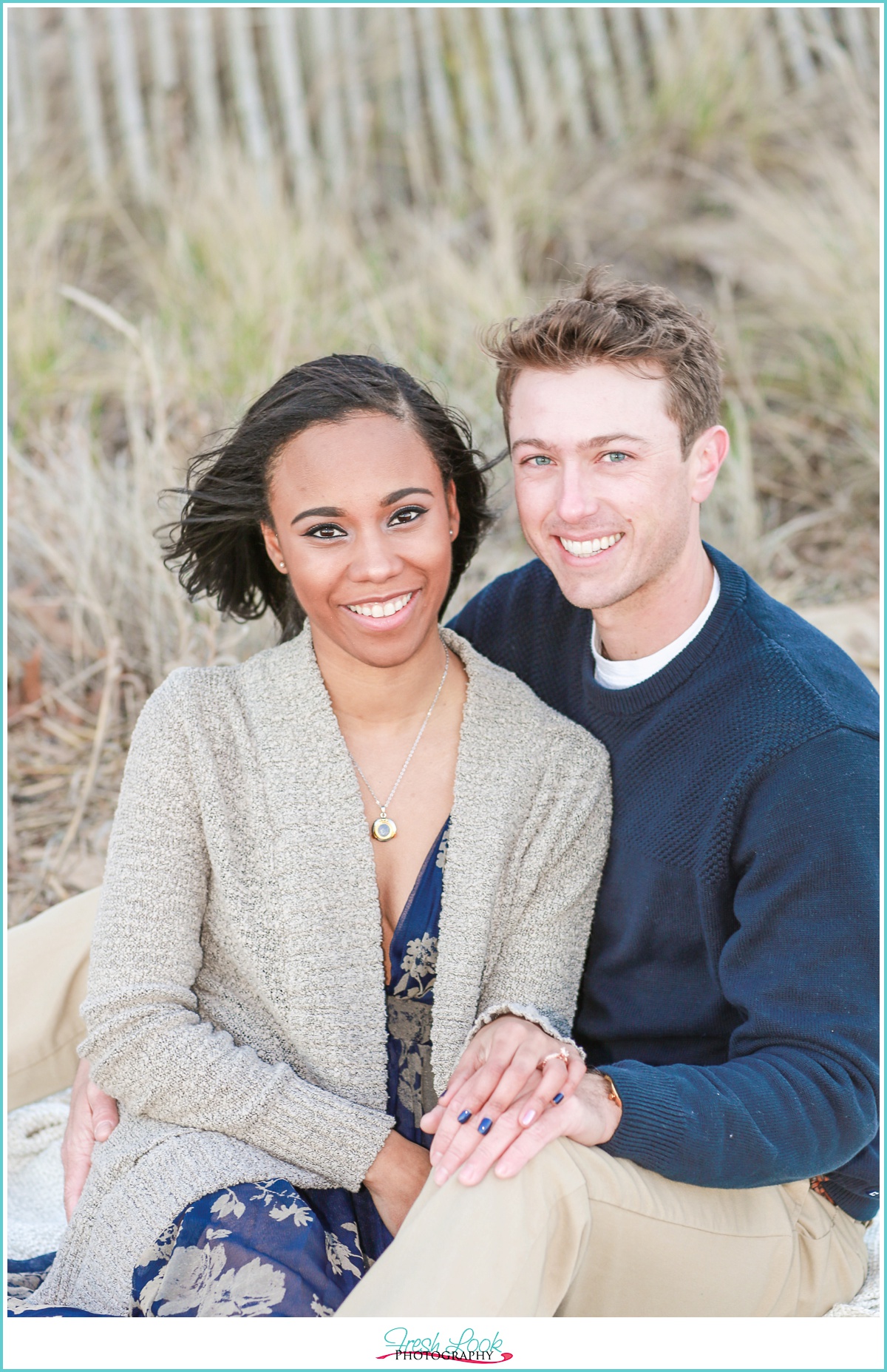 Windy Virginia Beach Engagement Session