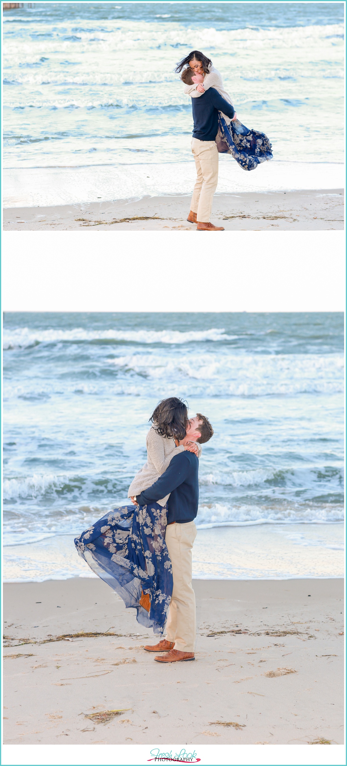 romantic engagement session