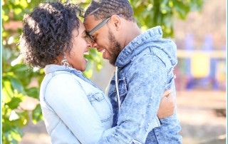 romantic woodsy engagement shoot