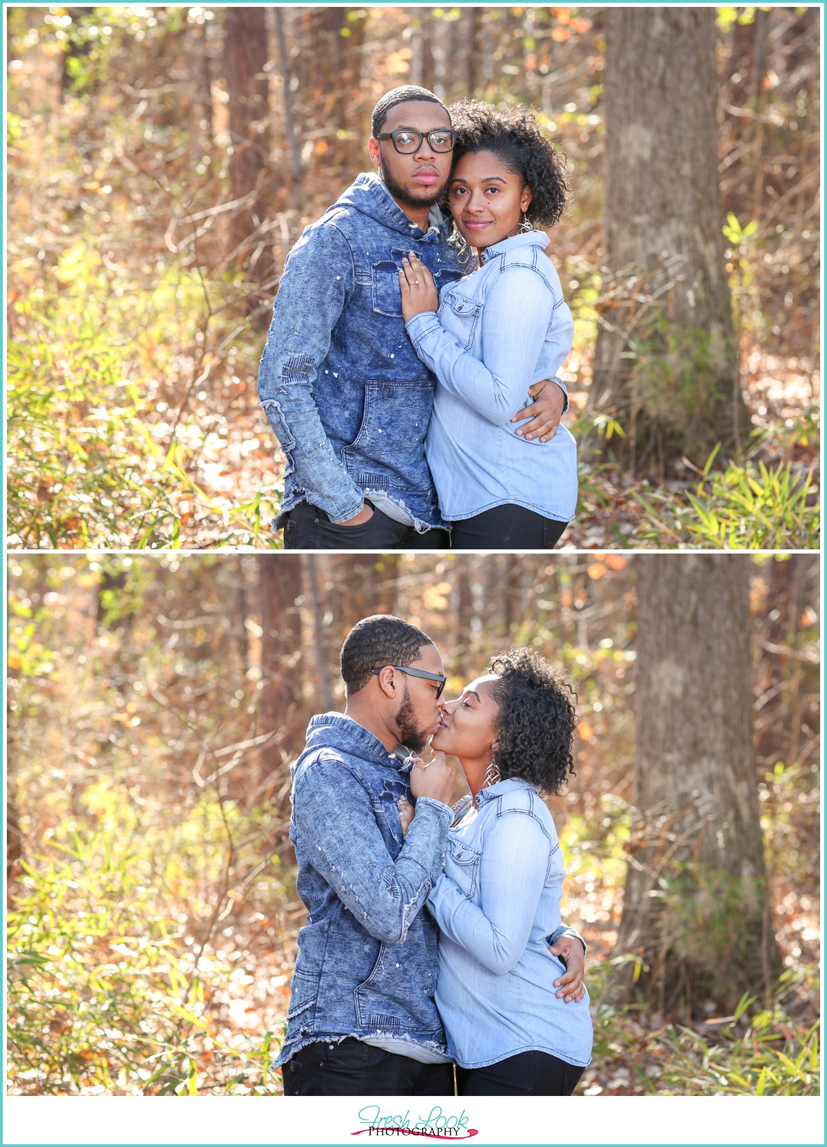 romantic afternoon engagement photos
