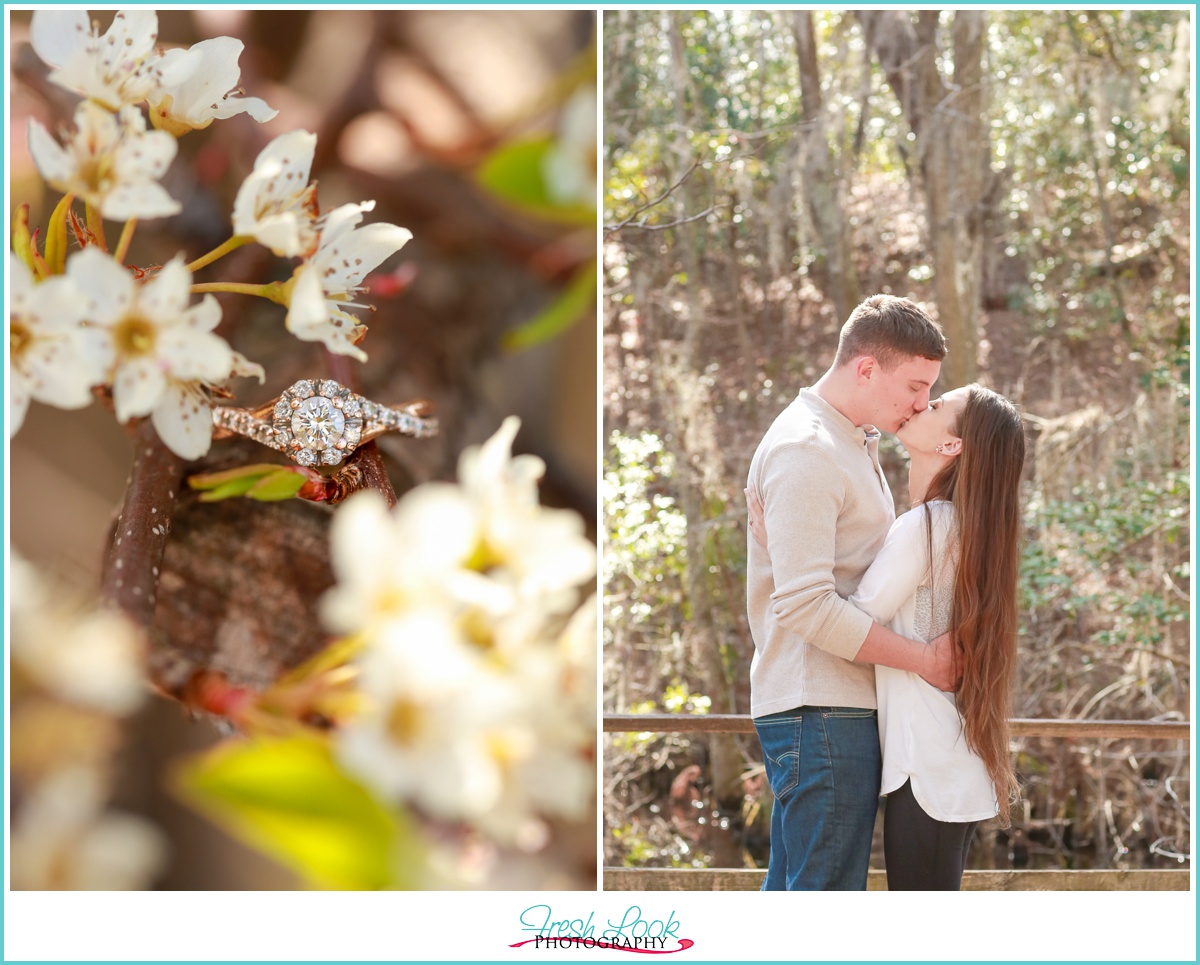 romantic afternoon engagement photos