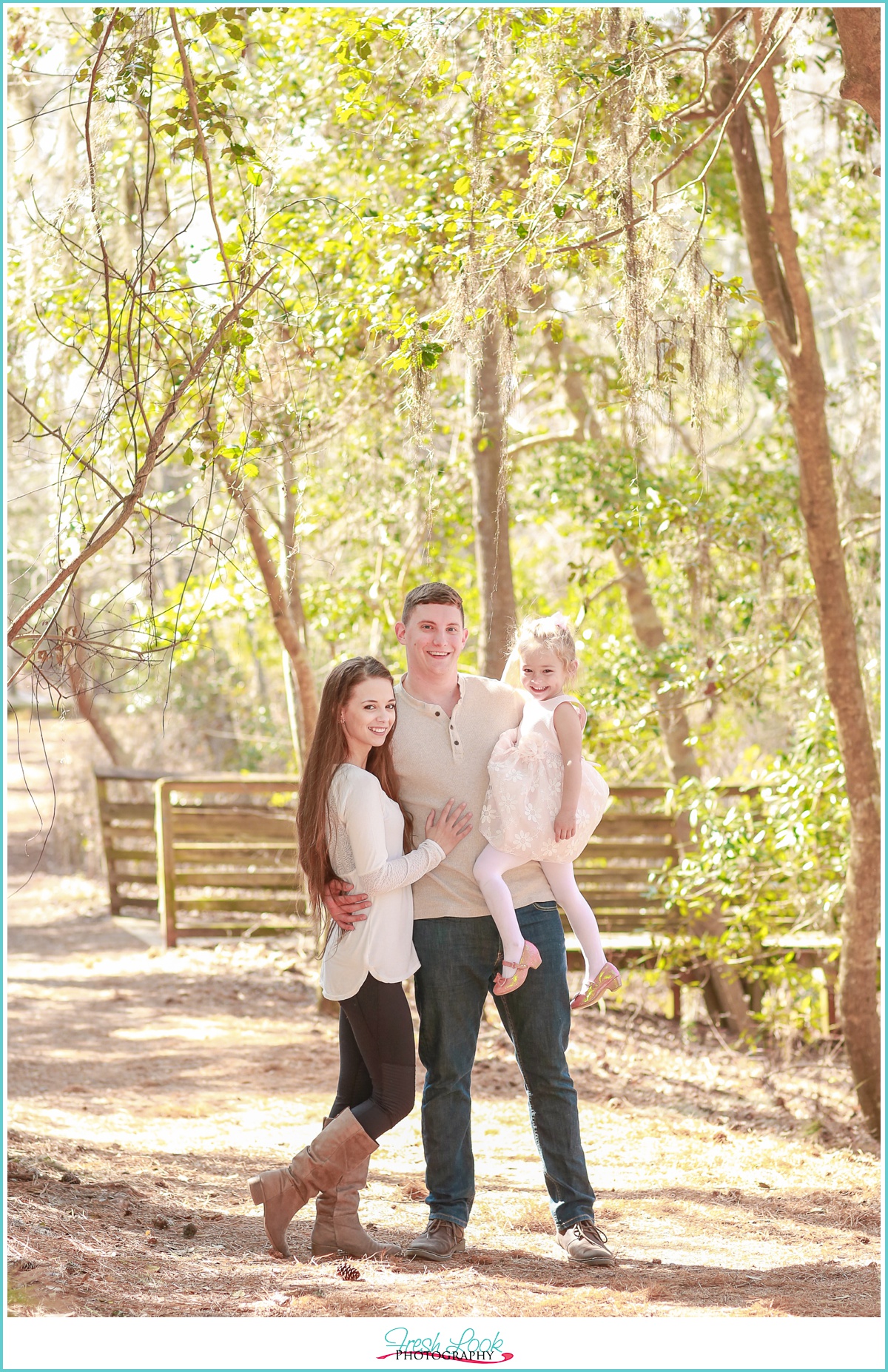 family of three engagement photos