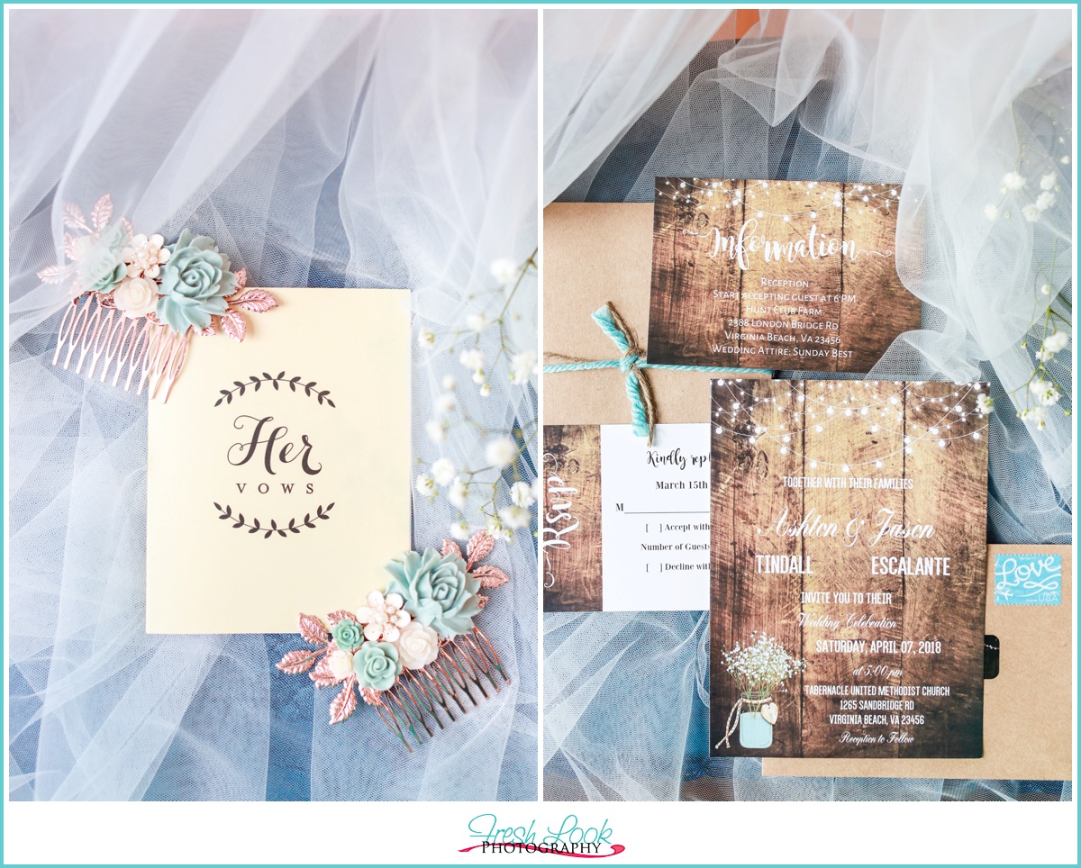 rustic country wedding invitation suite