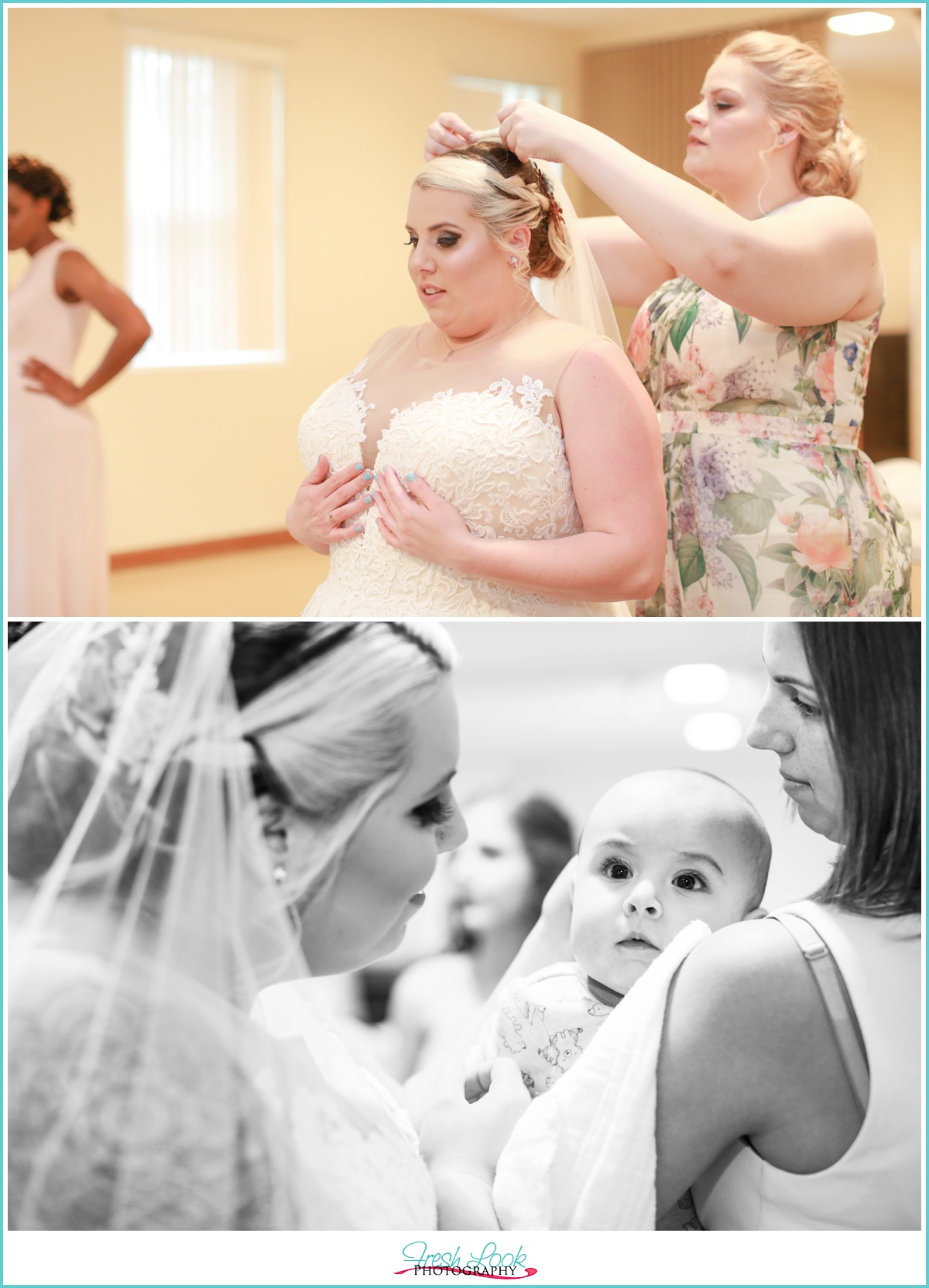 bride preparing for the wedding