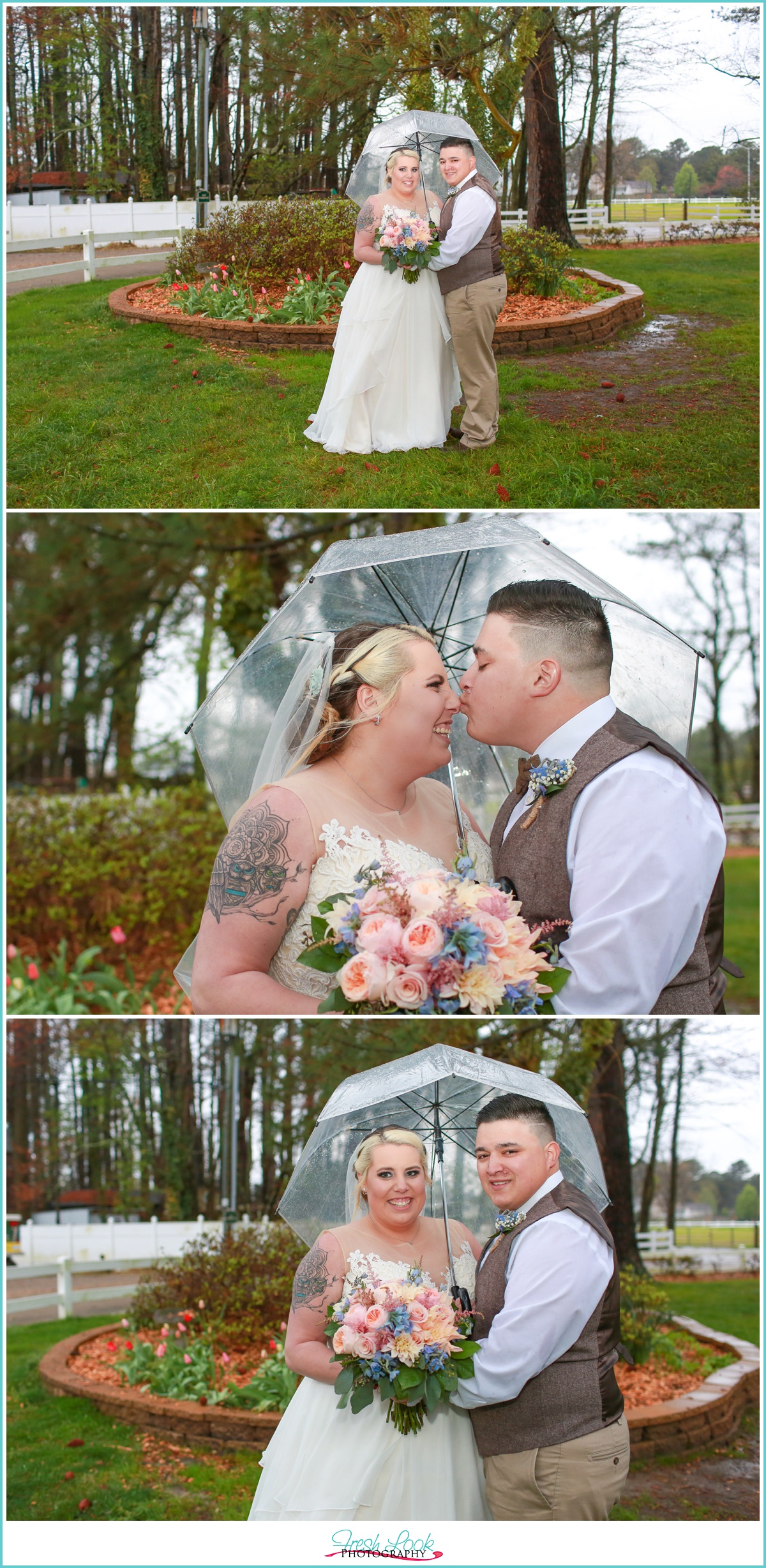 romantic bride and groom portraits at Hunt Club Farm