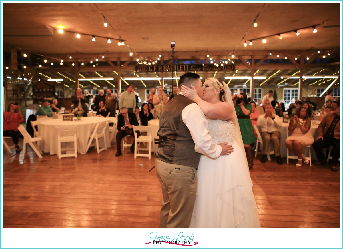 Barn Wedding Reception dance