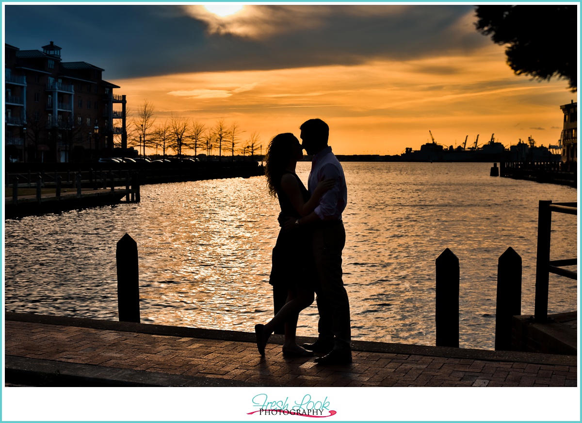 Sunset on the Water Engagement Session