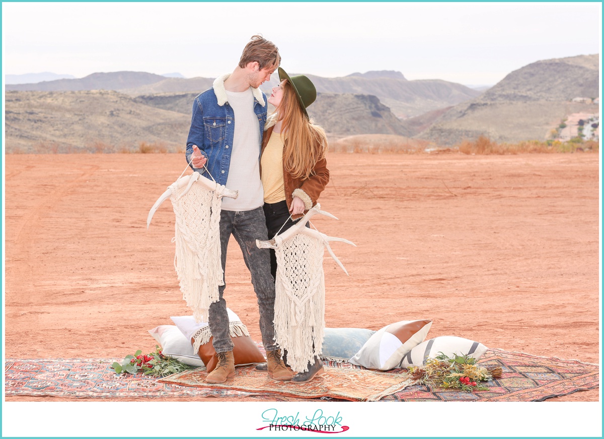 Desert Engagement Photography