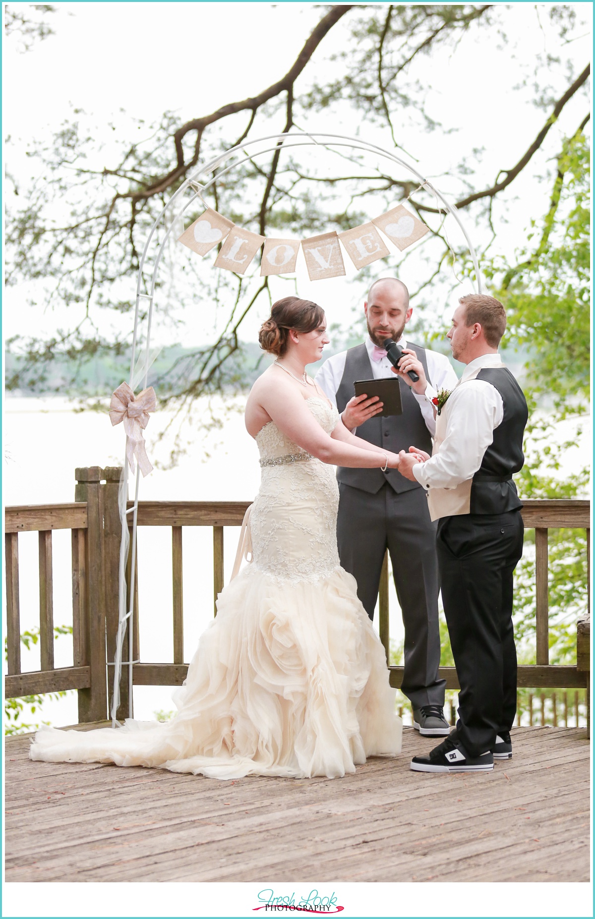 outdoor wedding ceremony