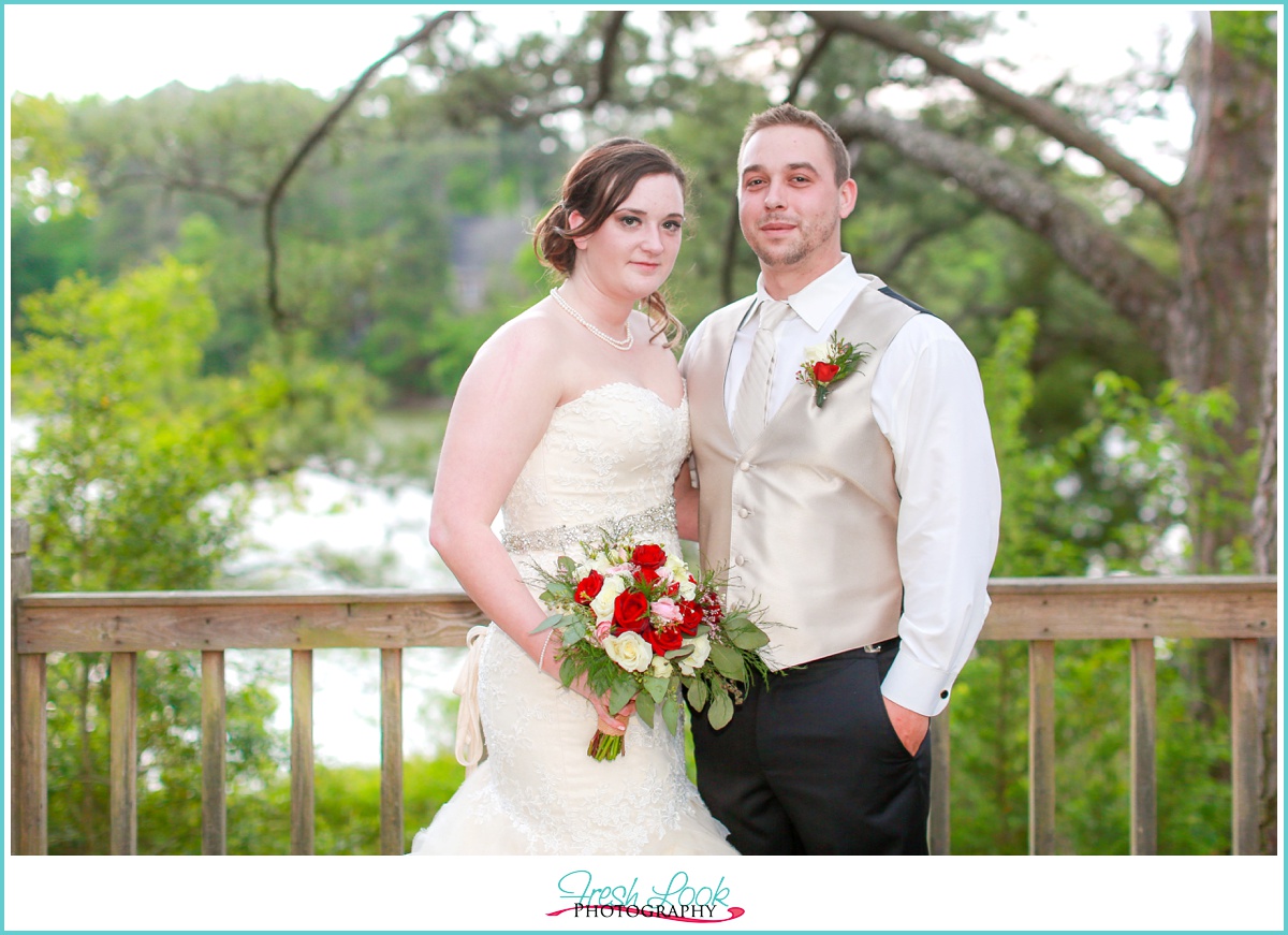 Just Married Bride and Groom