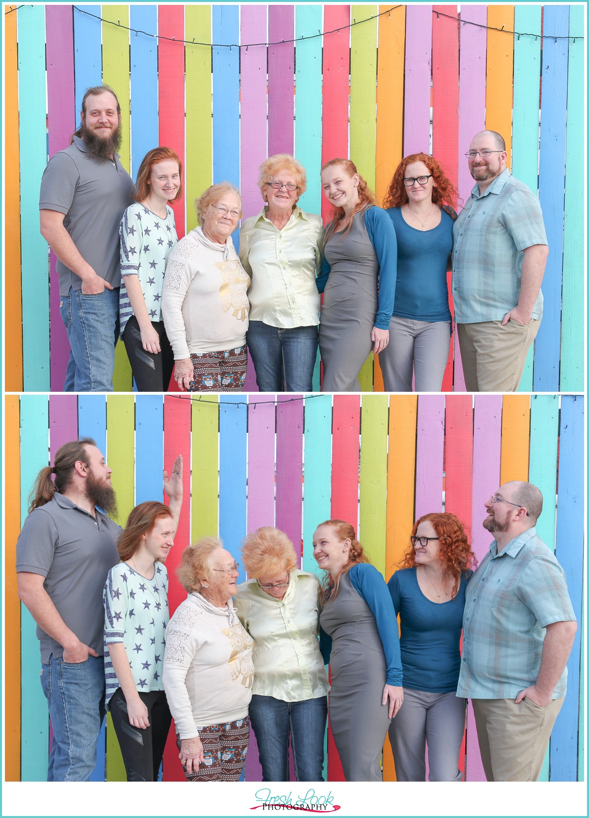 bright and colorful family photos