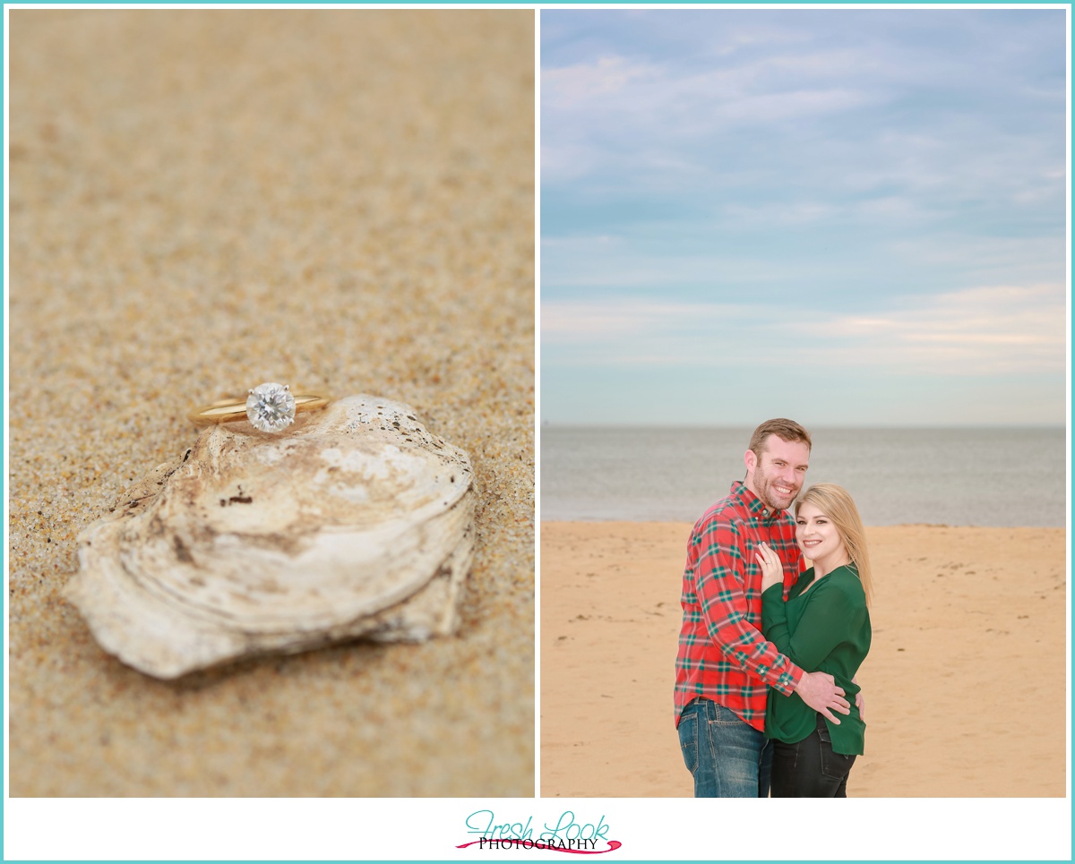 Beach photos engagement session