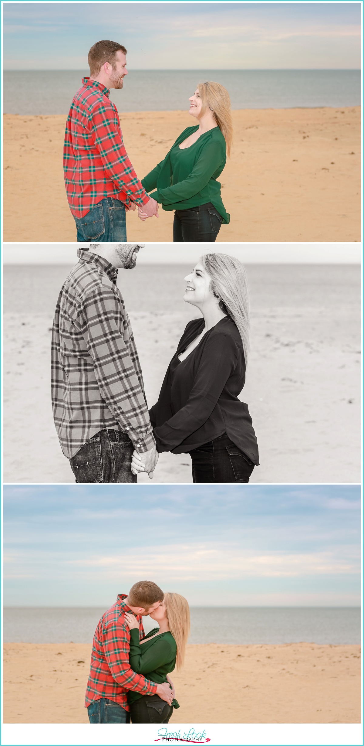 Sarah Constant Beach Park engagement shoot