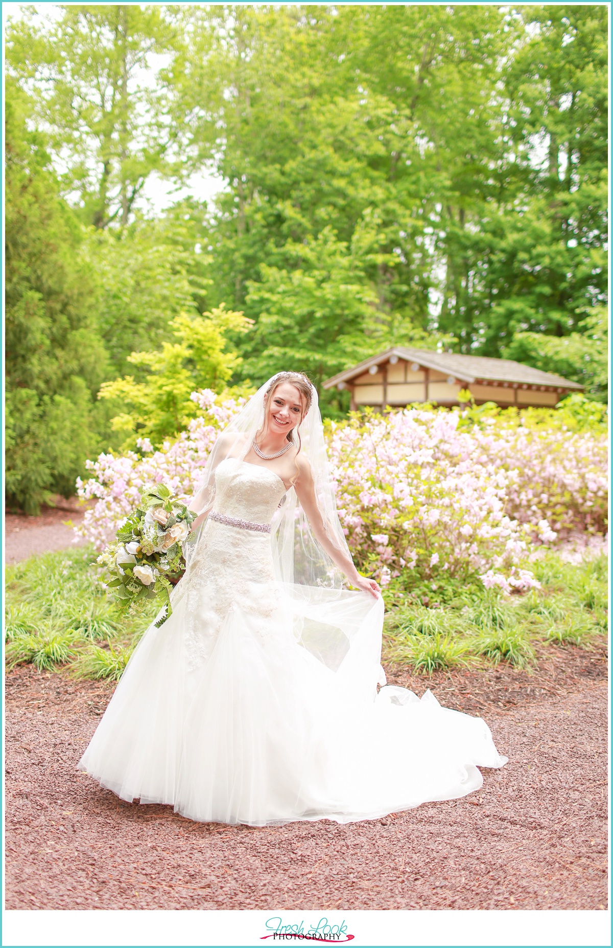 Happy bridal portraits