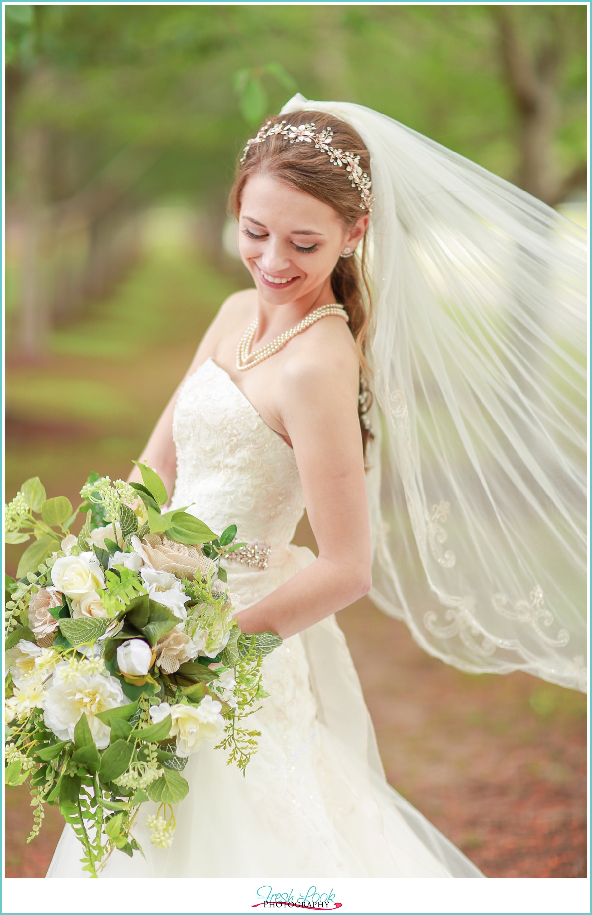 romantic bridal portraits