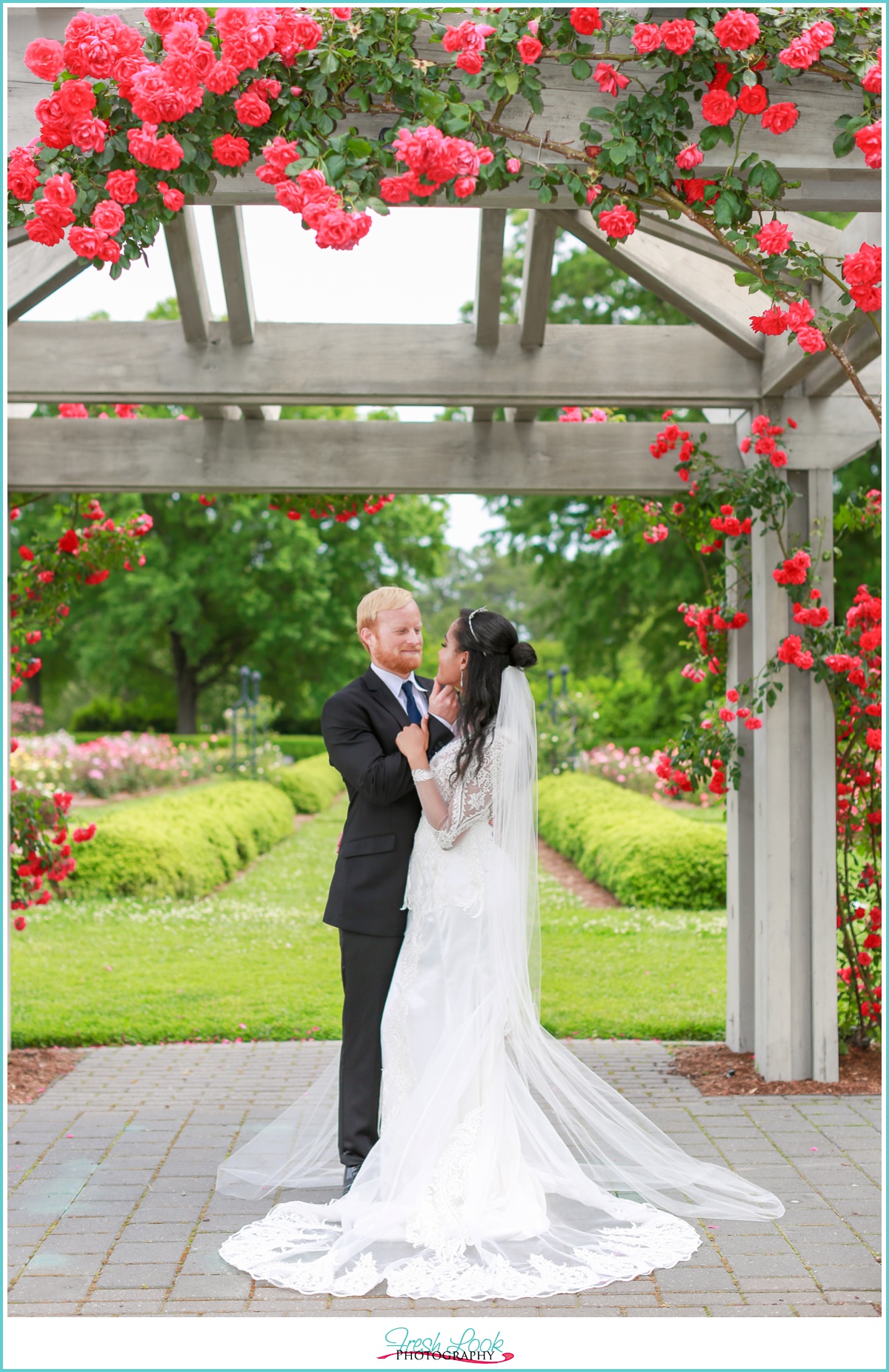 bride and groom getting married