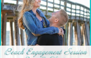 Beach Engagement Session with the dog