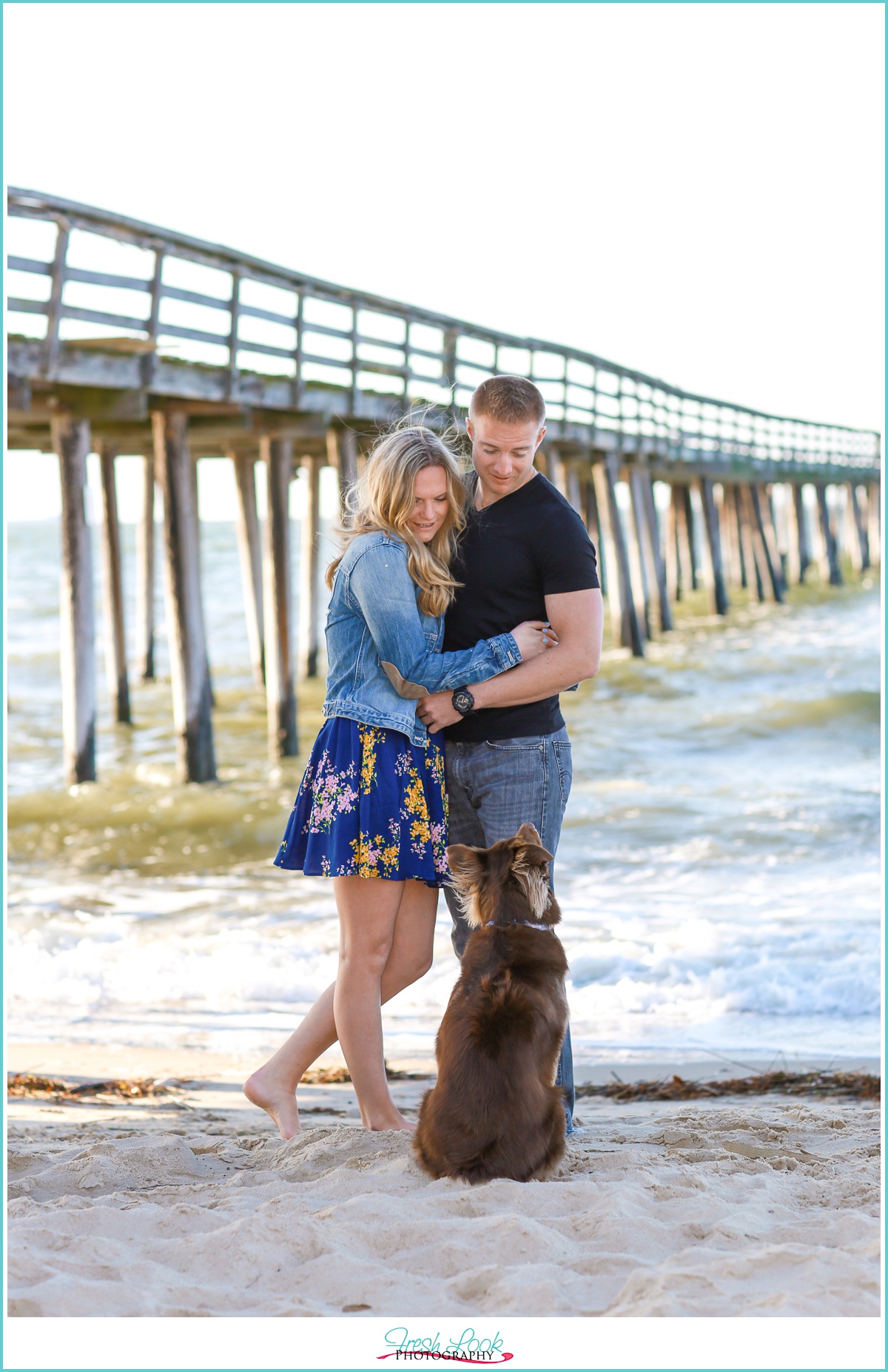 Lynnhaven Fishing Pier engagement photos