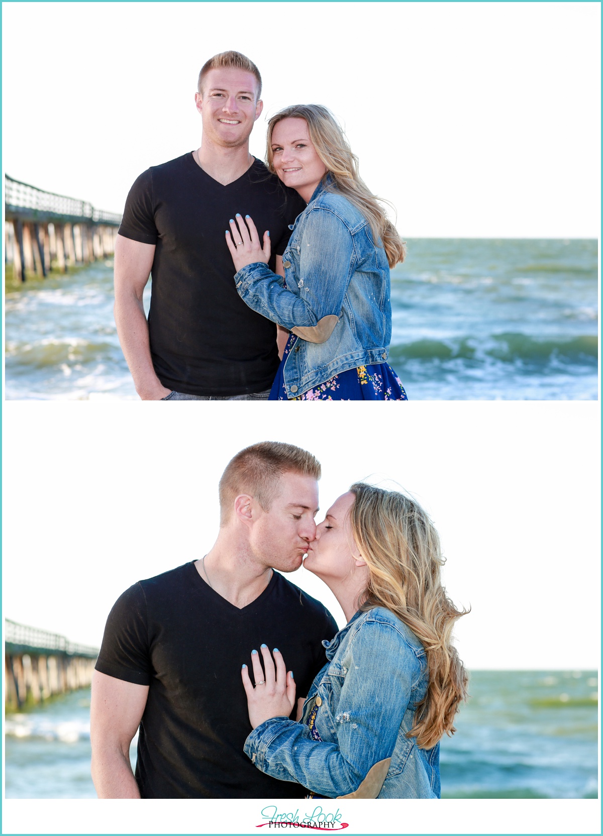 beachy engagement session