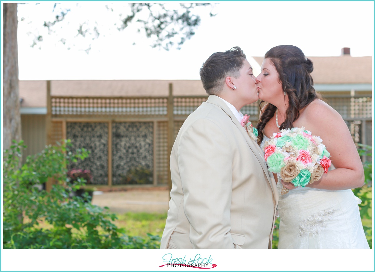 lesbian wedding first look