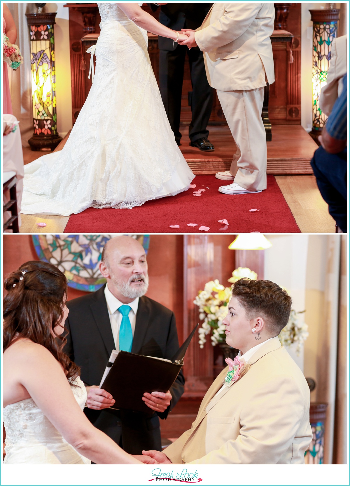 indoor wedding ceremony