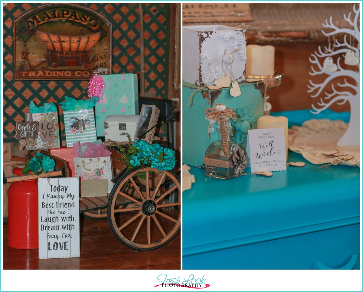 indoor barn wedding ceremony