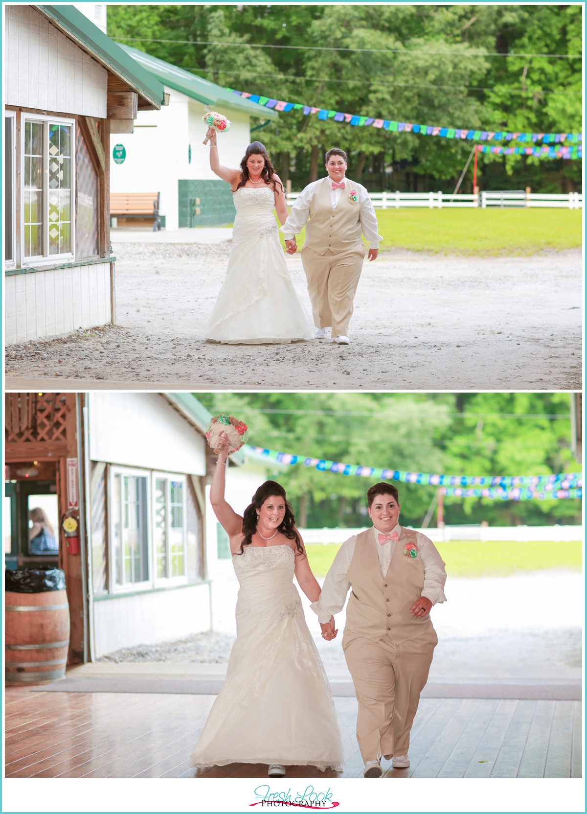 grand entrance into the reception