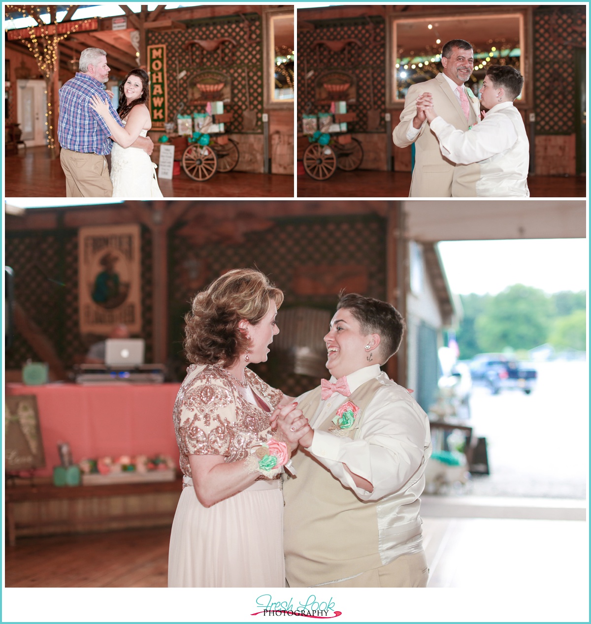 dancing with parents at the wedding