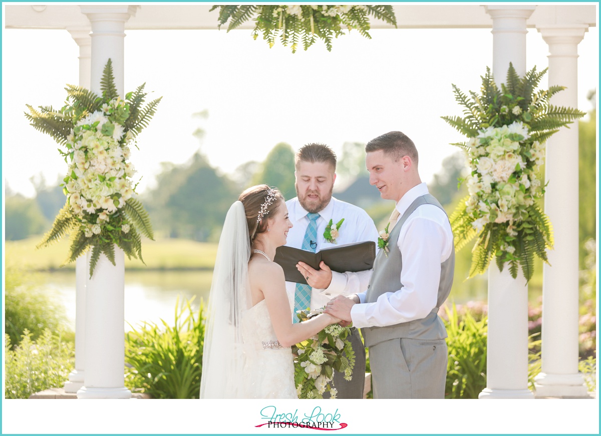 exchanging of wedding rings