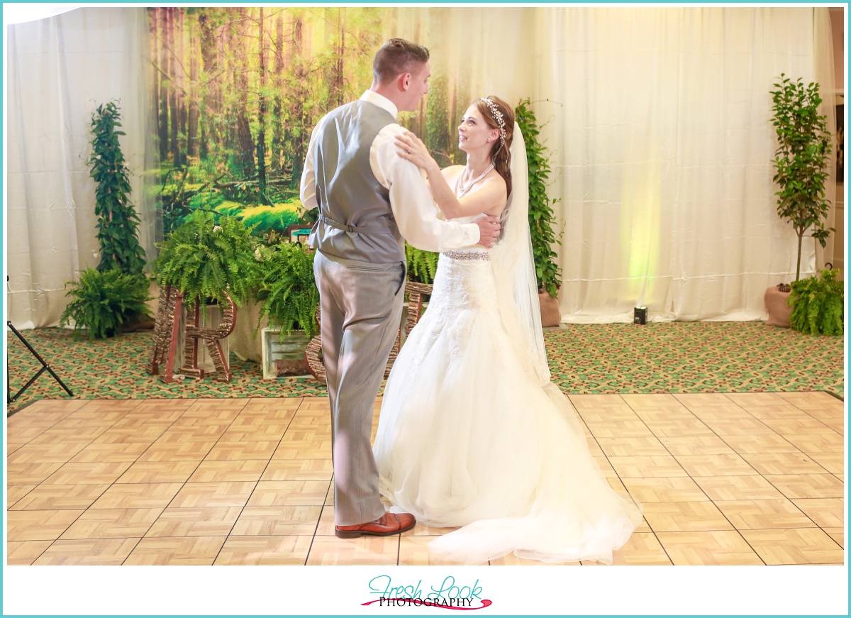 first dance at the reception