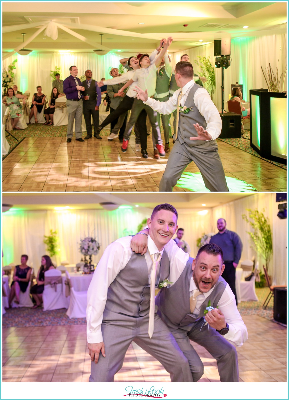 groom garter toss