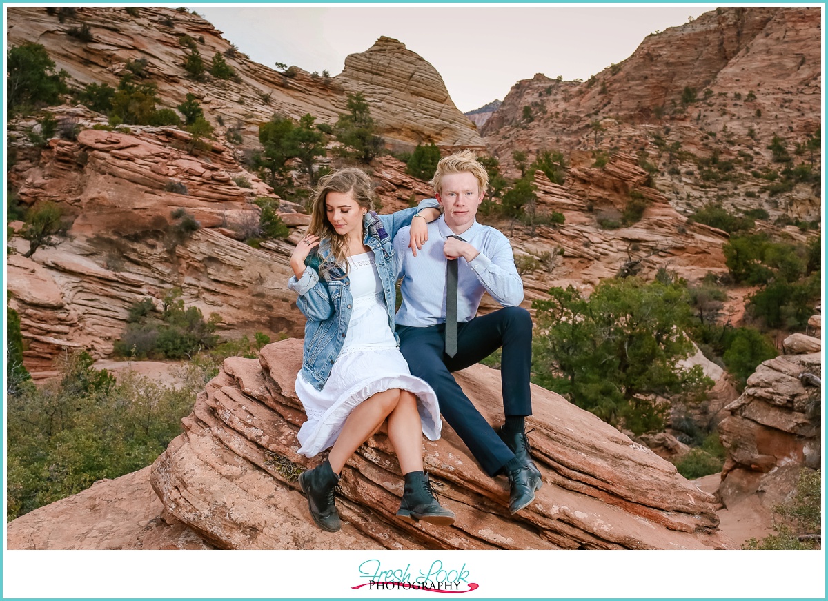 Utah State Park engagement Session