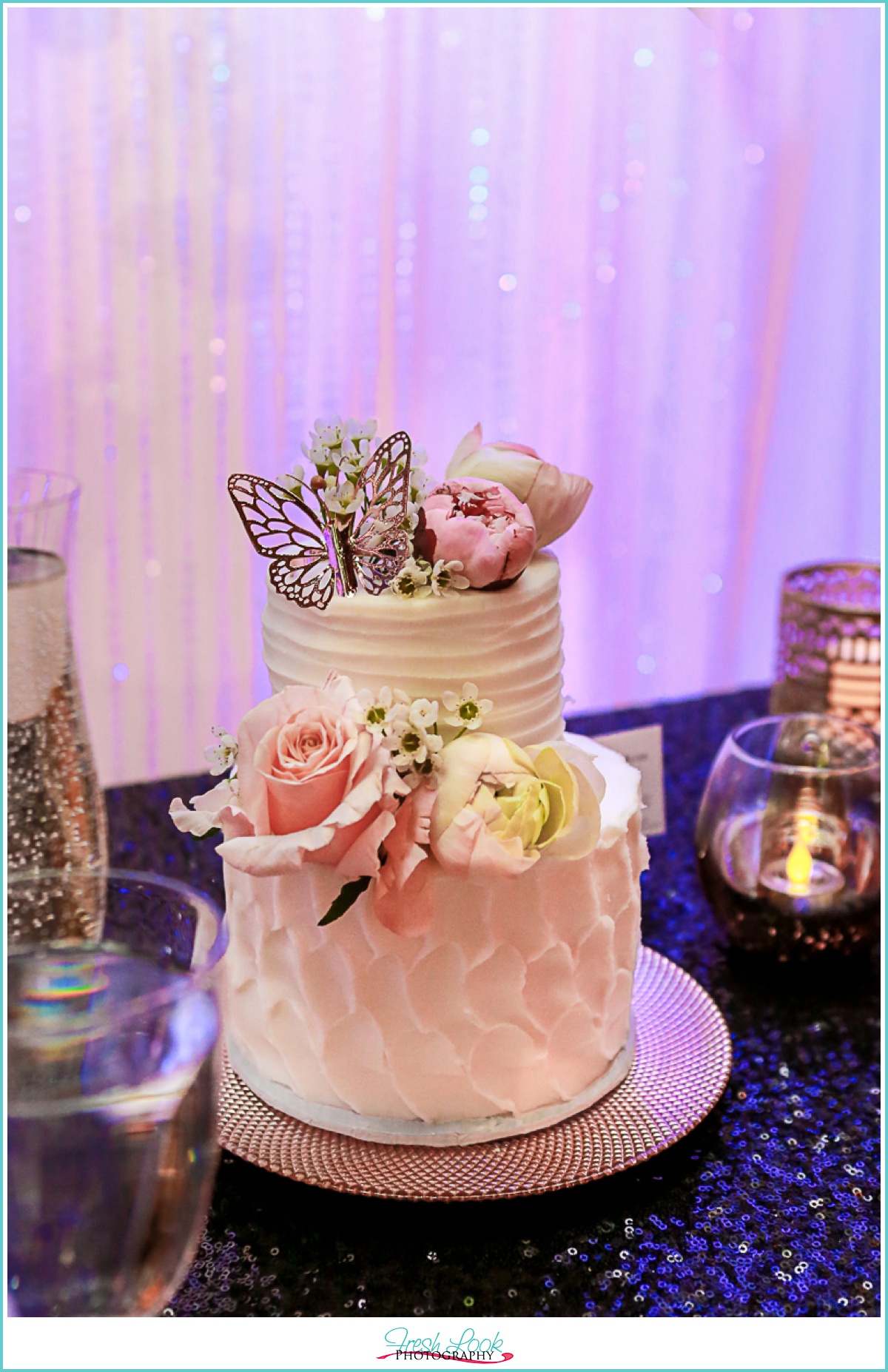 Romantic wedding cake Incredible Edibles 