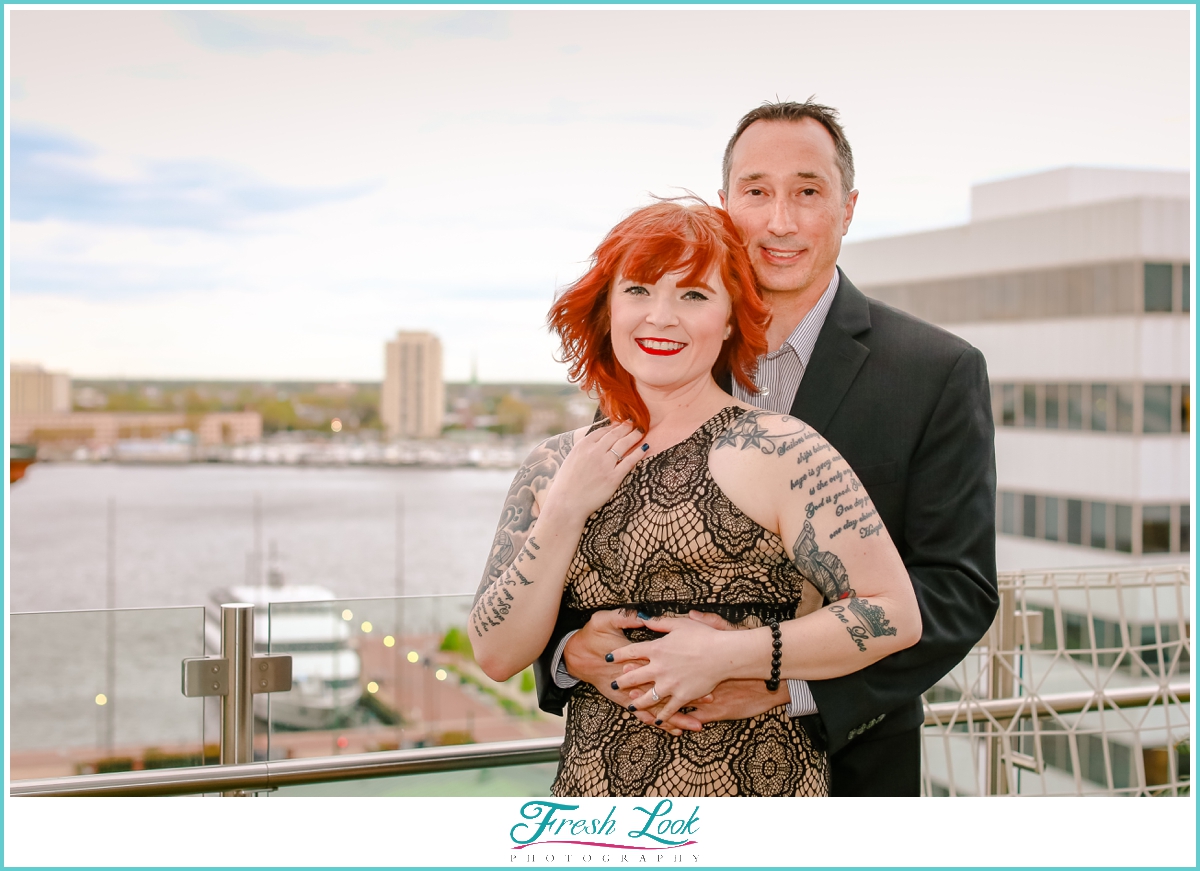 downtown Norfolk engagement session