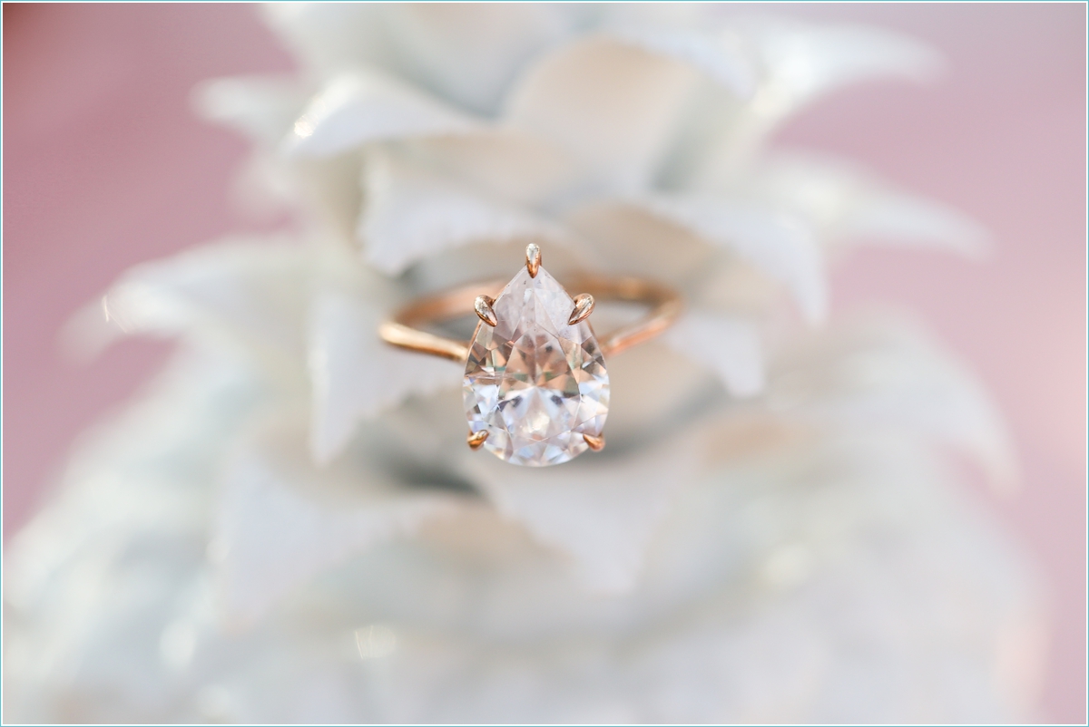 Susie Saltzman pear diamond wedding ring