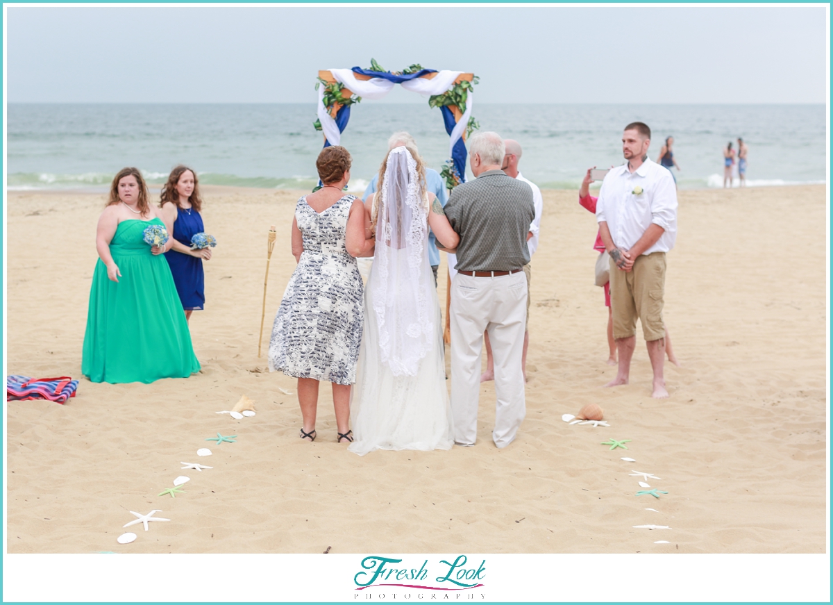 Intimate Sandbridge Beach Wedding