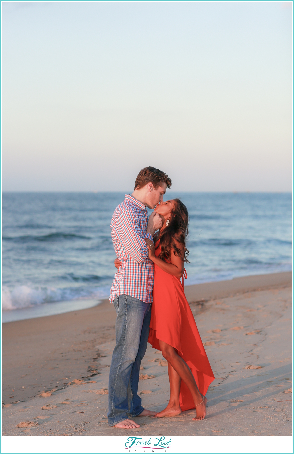 engagement photos on the beach